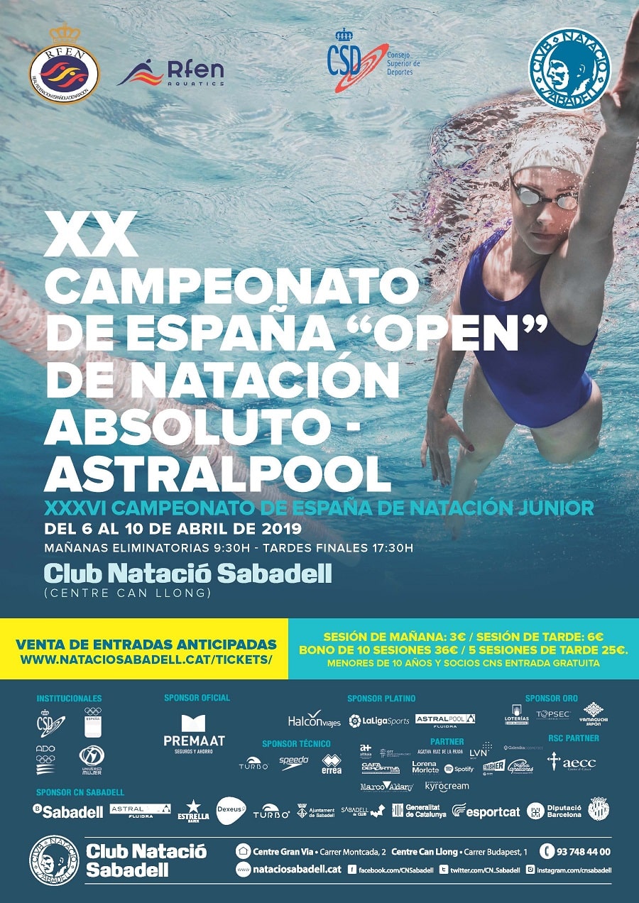 cartell open natació rfen sabadell 2019