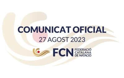 FEDERACIÓ – COMUNICAT OFICIAL DE LA FCN